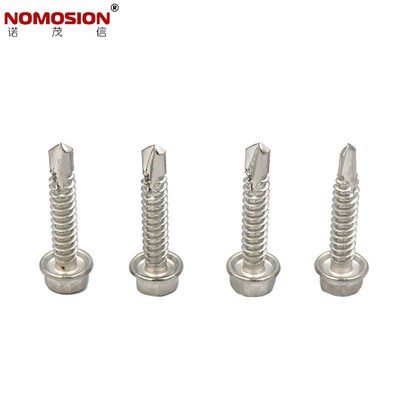 GB15856.4六角带垫自攻自钻螺丝钉六角法兰面自攻螺钉ST4.2~ST6.3