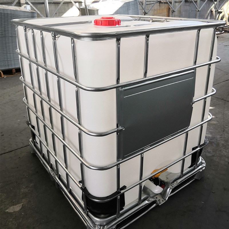 供应加厚塑料方形吨桶1000升集装桶 IBC叉车周转桶集装塑料
