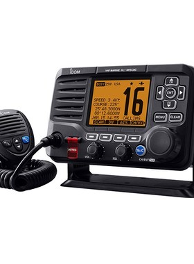 艾可慕(ICOM)IC-M506 海事车载电台 25W船载游艇甚高频固定电台
