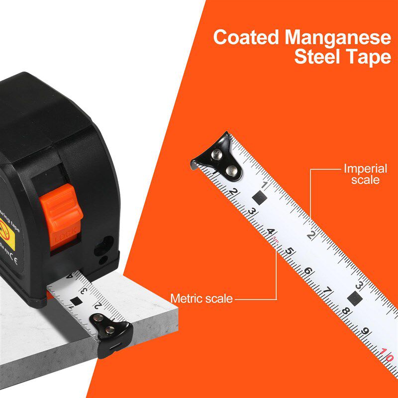 50m+5m Laser Tape Measure  2合一激光测距卷尺智能数显卷尺