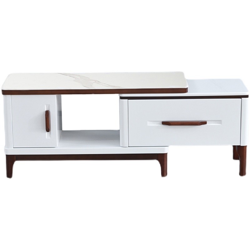 亮光岩板电视柜小户型1米1.2米1.3米1.米1.5客厅茶几电视柜