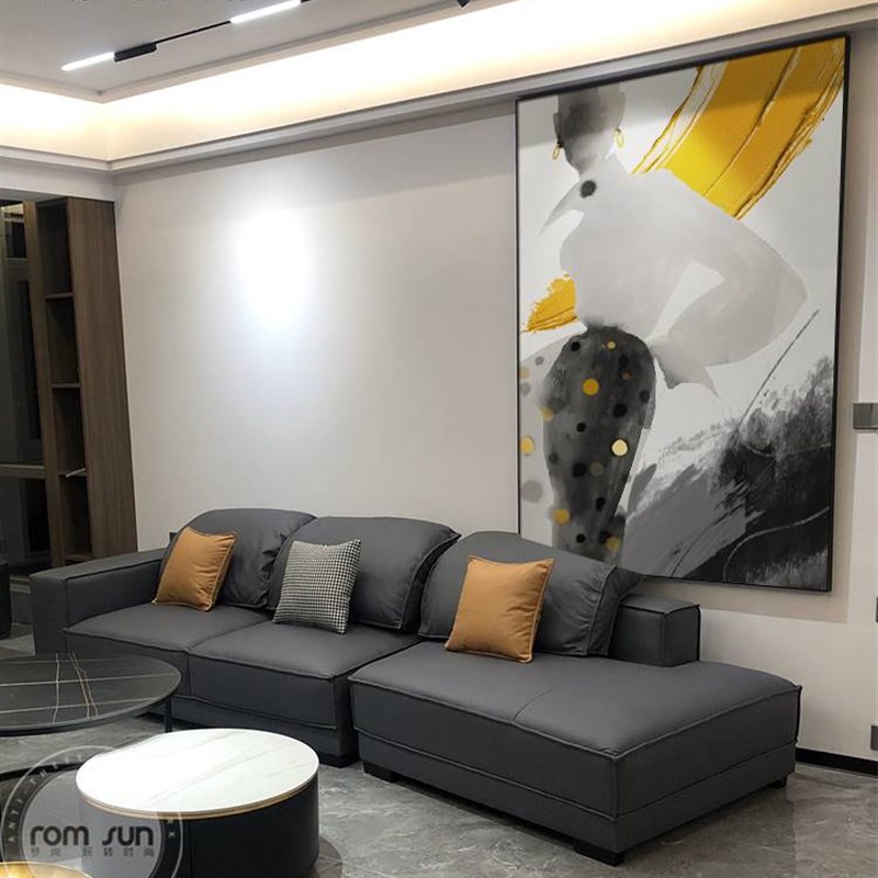 抽象人物客厅装饰画沙发背景墙简约餐厅壁画现代轻奢进门玄关挂画图片