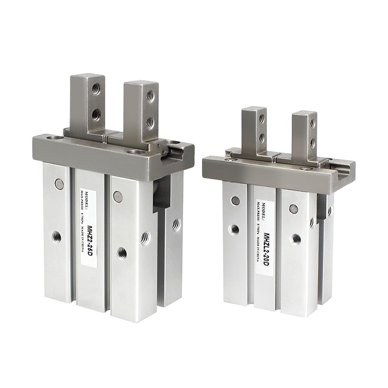 气动手指气缸MHZL2小型平行夹爪夹具MHZ2-10D16D20D25D32D40D