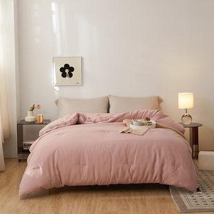 自然醒大豆纤维子母被二合一拉链款 加厚保暖助眠春秋冬被夏被四季