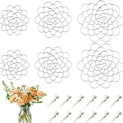 插花架铁艺不锈钢插花辅助器花花茎花束植物固定