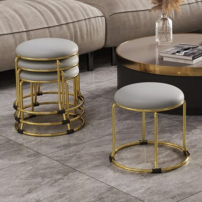 小凳子可叠放家用矮圆结实耐用沙发轻奢高级感不占空间的板凳客厅