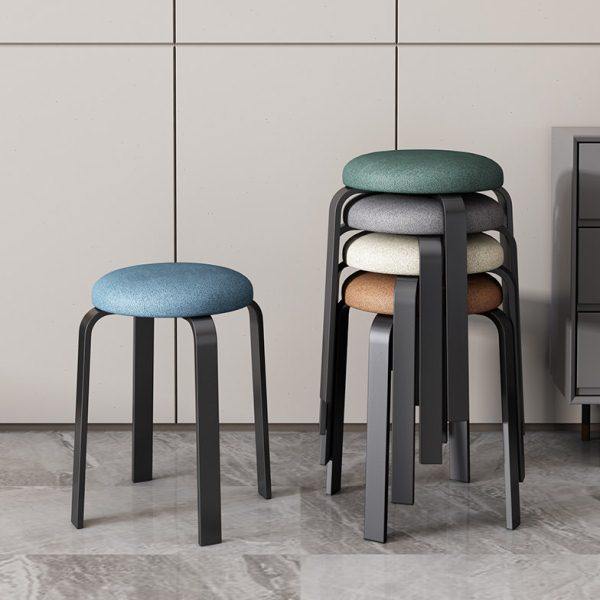 凳子家用现代简约圆凳子可叠放圆凳餐桌板凳小椅子极简客厅矮凳,住宅家具,矮凳,淘宝优惠券,粉丝福利购,淘宝优惠卷