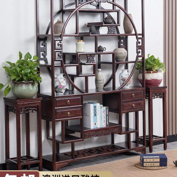 博古架实木新中式多宝阁茶叶具展示柜摆件隔断置物架现代简约酒柜,住宅家具,多宝格/博古架,淘宝优惠券,粉丝福利购,淘宝优惠卷