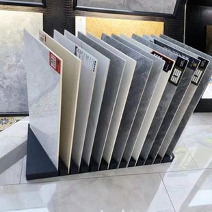 瓷砖斜插式展示架木纹砖墙砖大理石色板架石材样品插架木地板展架