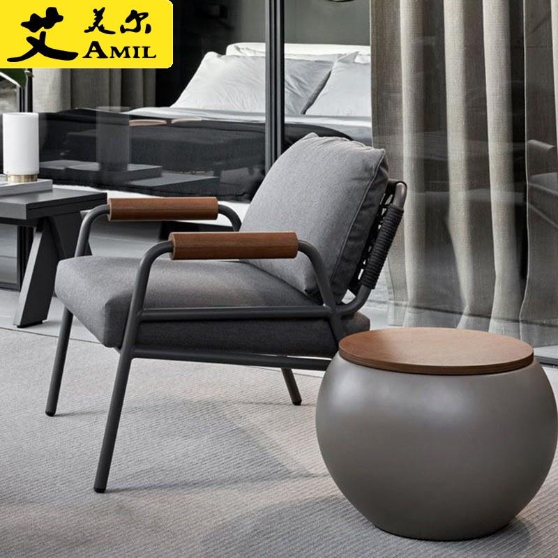 需定制北欧户外藤编沙发庭院花园休闲阳台酒店露台名宿桌椅室外休