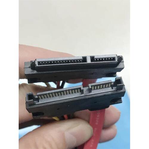 7+15P 公对母，纯铜线芯 SATA 硬盘数据+电源 转接延长线 测试线