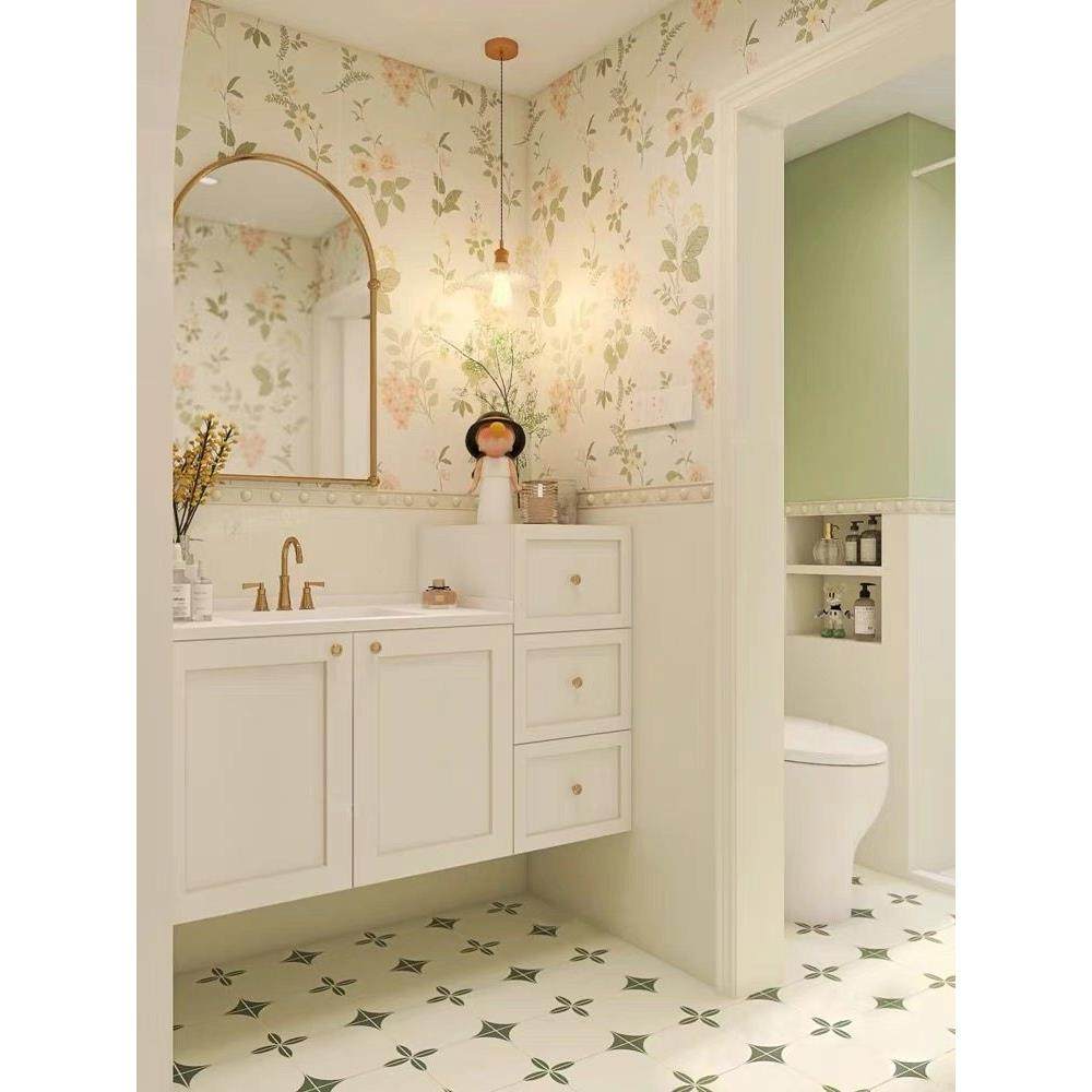 覆古法式实木烤漆高低浴室柜岩板陶瓷一体洗漱台盆组合卫生间定制,家装主材,浴室柜组合,淘宝优惠券,粉丝福利购,淘宝优惠卷