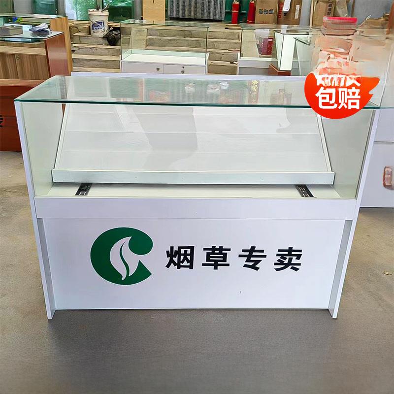 新款便利店木质烟柜玻璃展示柜带收银一体组合多功能香烟柜台移动
