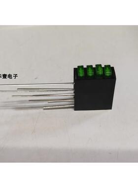 234灯座四孔带灯2*3*4方形红绿led灯珠方形座指示灯专用 90度弯角