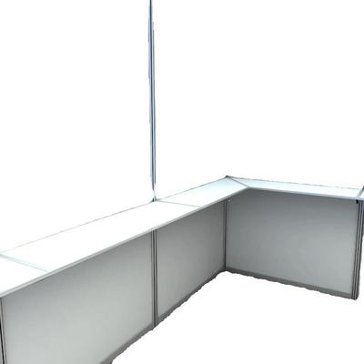 展会展示架标准摊位铝合金层板样品架展位展览支架布展八棱柱展架