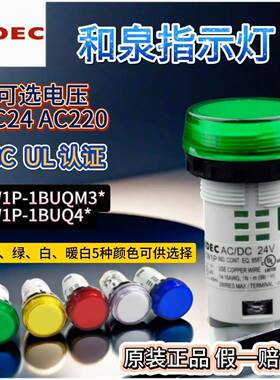 原装正品和泉指示灯YW1P-1BUQ4G 1BUQM3G AC/DC24V DC/AC220V LED