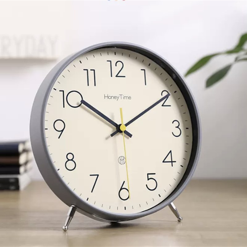 座钟表摆件客厅摆台式家用坐钟桌面时钟学生简Q约摆放式大台钟摆