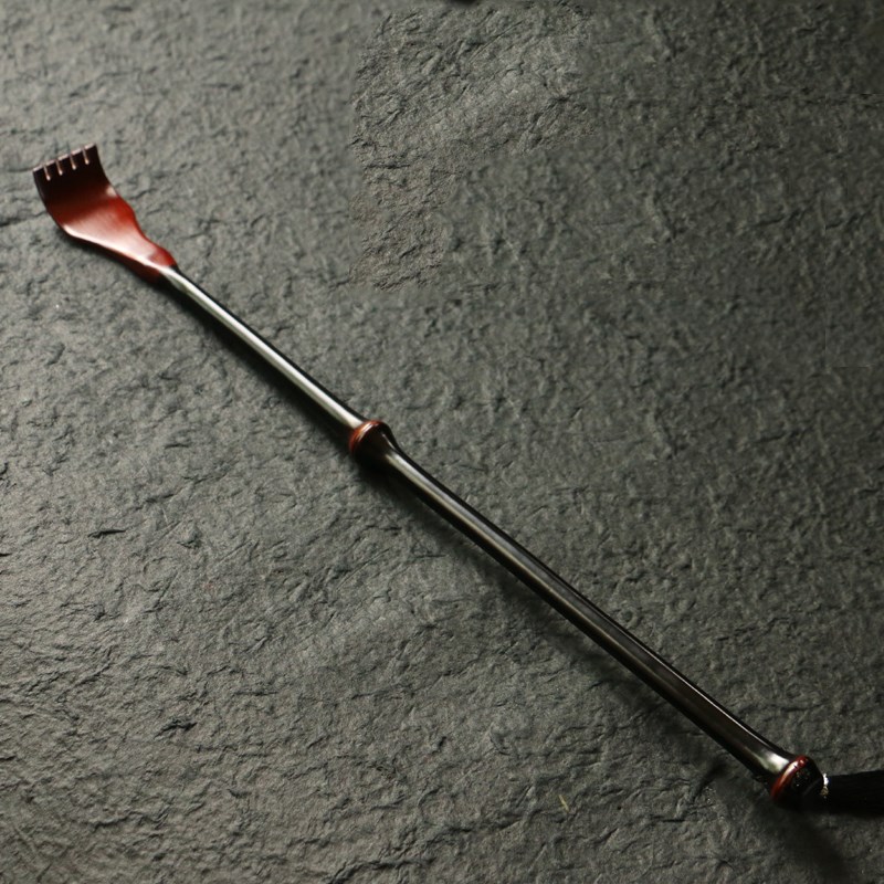 竹制纯手工精细油漆y竹制挠痒手工艺品把玩件