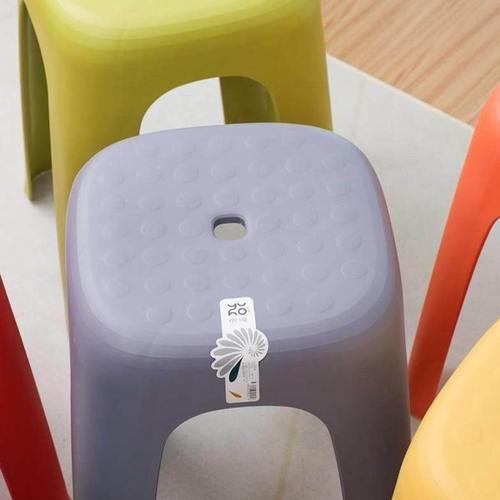 新款塑料加厚家用熟胶高凳防滑椅子可叠放不占空间餐桌板凳特厚