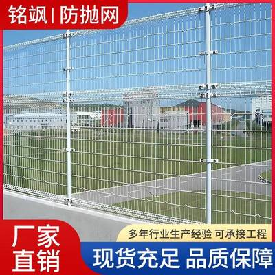 桥梁防抛网高架桥浸塑钢板网道路两侧防眩晕菱形网天桥防落网厂家