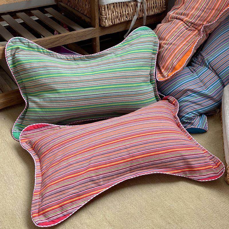 老粗布全荞麦壳枕头单人宿舍硬枕芯带枕套护颈椎荞麦皮助睡眠