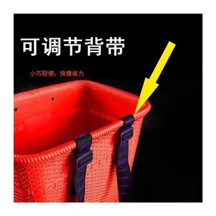 背带背系布背篓尼龙加厚加宽家用箩筐夹箩绳塑料背筐背篼绳子带子