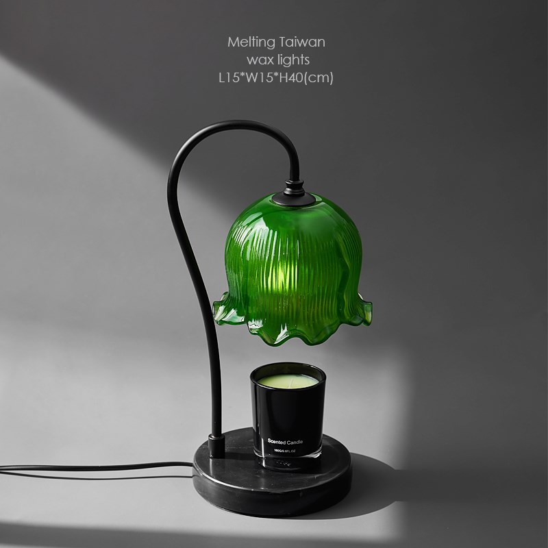 极光记 复古香薰蜡烛灯无火调光融蜡灯客厅卧室氛围高级装饰摆件