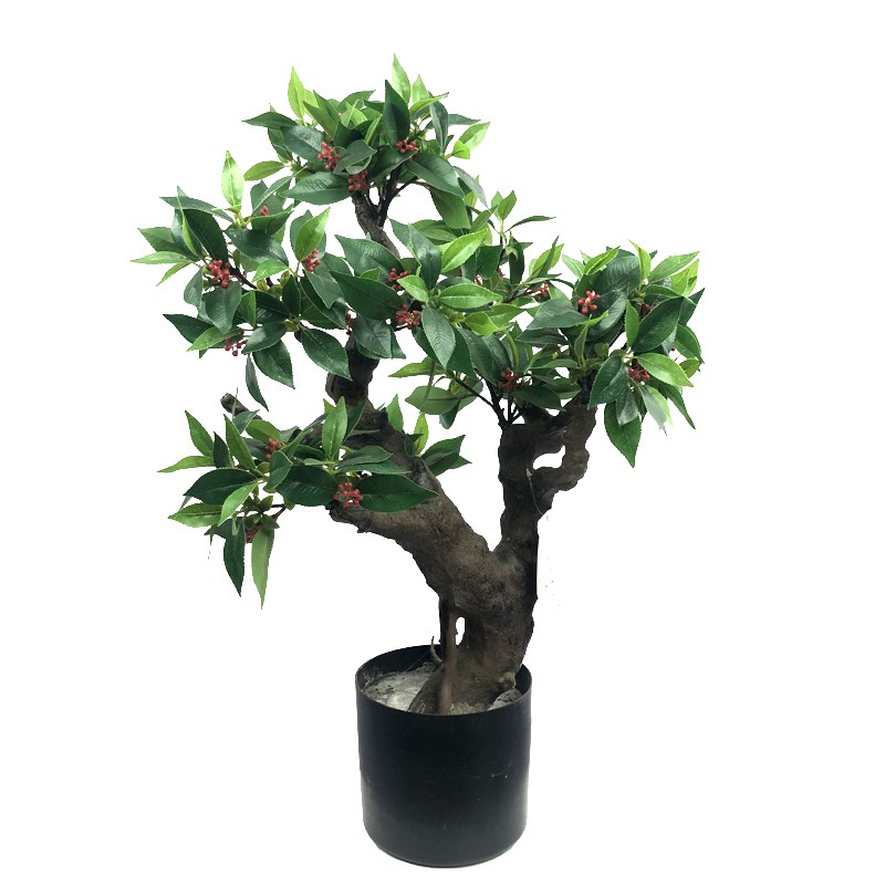 仿真植物盆栽窄基红绿植家居客厅摆设园林工程造景装饰品厂家直售