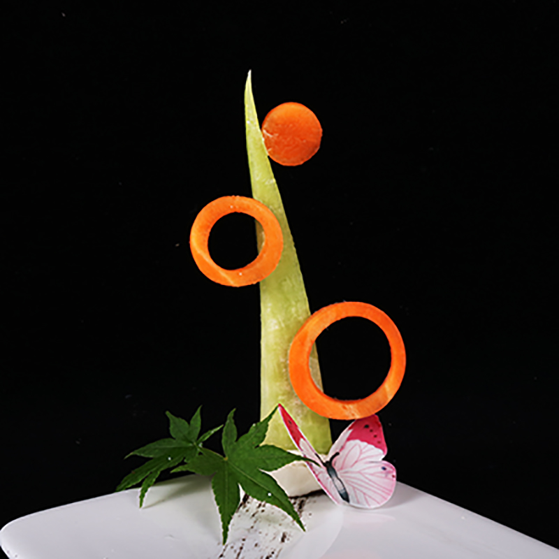 果蔬压花模具盘饰雕刻工具冷菜意境创意摆盘花草厨师用品盘头点缀