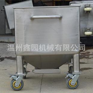 不锈钢拉缸方形储罐物料周转罐转移罐移动式 万向轮不锈钢储罐