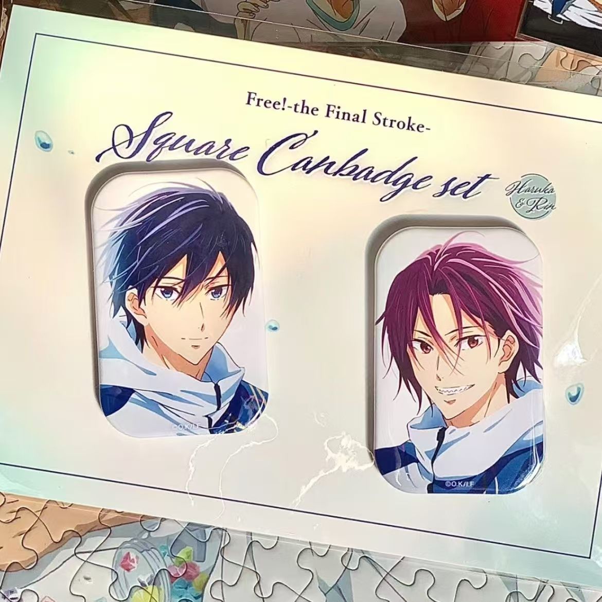 日谷free 男子游泳部周边十周年系列方吧唧七濑遥松冈凛徽章谷子