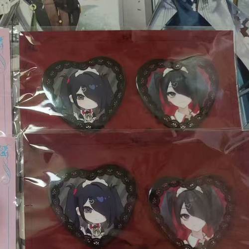 日谷主播女孩重度依赖超天酱糖糖天使茶会吧唧徽章谷子饰品礼物