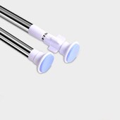 免打孔伸缩杆浴帘杆免钉晾衣杆衣架不锈钢窗帘挂杆子门帘衣柜撑杆