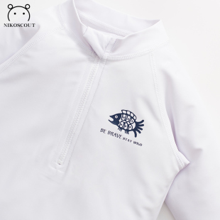 儿童泳衣a类男童12岁中大童长袖分体防晒海边装备游泳衣服男孩3岁