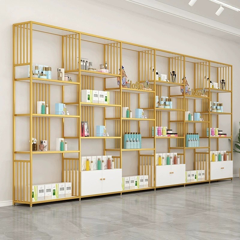 美甲展示柜化妆品柜子指甲油胶展示架美容院产品收纳柜货架陈列柜