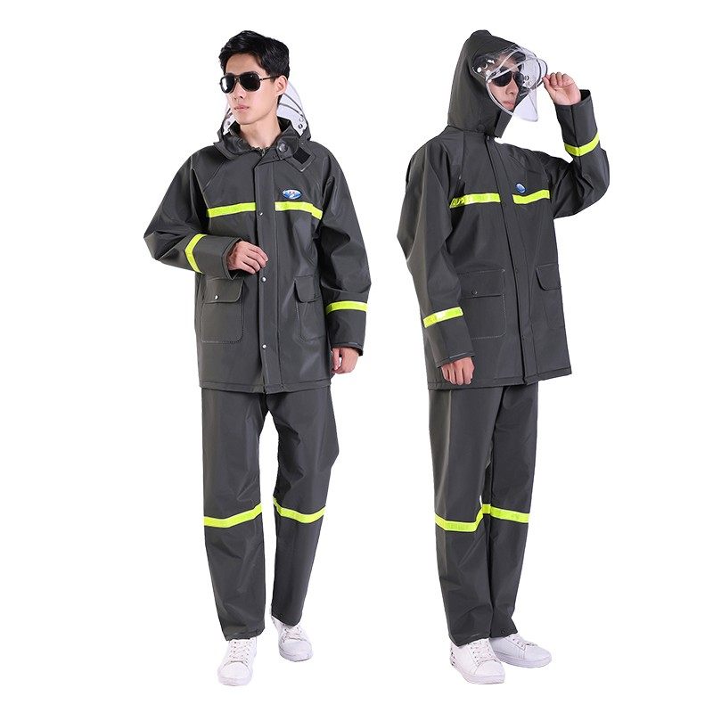 防水雨衣套装男加厚摩托车分体雨衣透气反光条雨衣雨裤送快递快餐