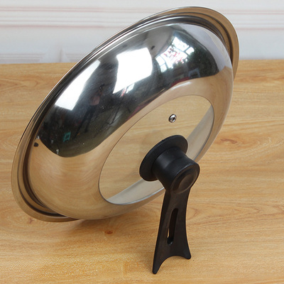 耀厨 可视钢化玻璃盖不锈钢锅盖可立炒锅盖32 34 36cm