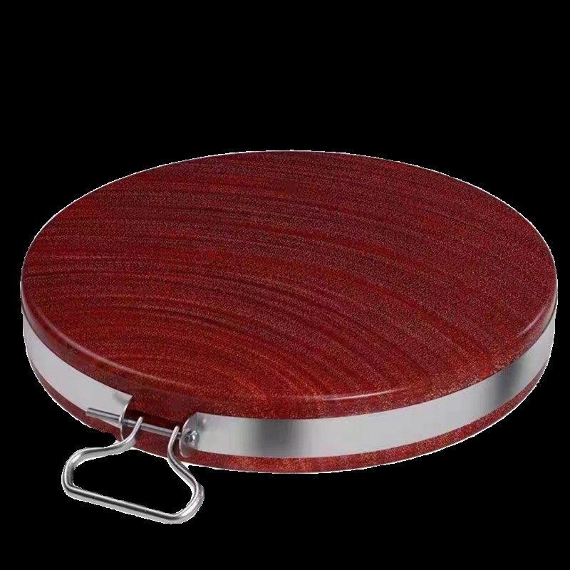 正宗越南铁木砧板菜板家用切菜板耐砍耐剁案板厨房加厚面板圆菜墩