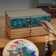 丰丰彩铅素描马克笔水彩水粉颜料桌面画具三层四层抽屉绘画画架工