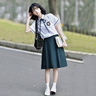 校服 套装 情侣装 初高中生合唱演出服毕业礼服学院风学生班服JK衬衫