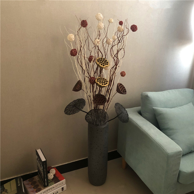 龙柳曲柳干枝天然树枝装饰 客厅落地玄关大花瓶高枝装饰花干花