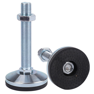 带垫重型金属固定调节脚杯实心调整防震支撑关节蹄脚机床地脚螺丝
