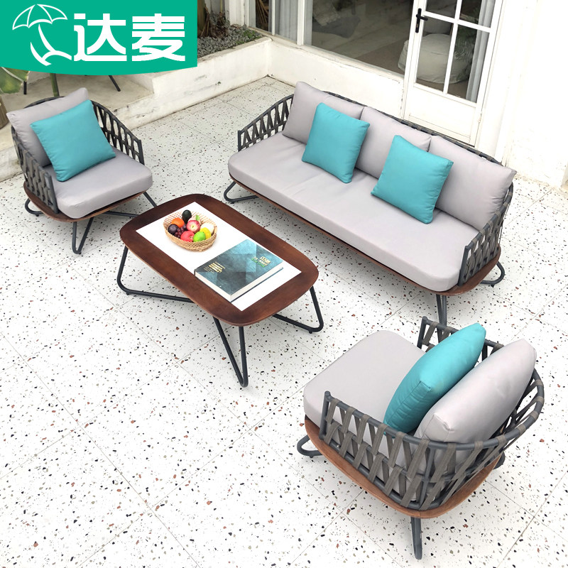 户外沙发组合客厅实木藤编沙发茶几庭院样板房藤椅露台藤沙发家具,住宅家具,户外沙发,淘宝优惠券,粉丝福利购,淘宝优惠卷