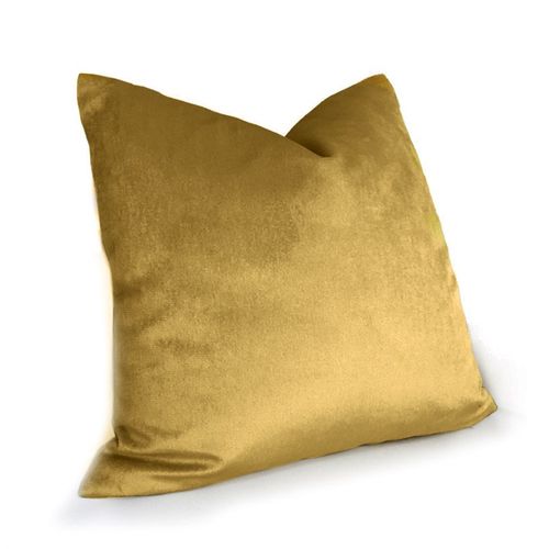 金色抱枕古铜色靠垫绒布双面抱枕腰枕亮色样板房咖啡馆轻奢复古