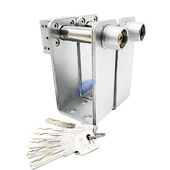 防盗锁新款 锁拉手防门锁移偷锁卷门玻璃地锁安全单门加长型