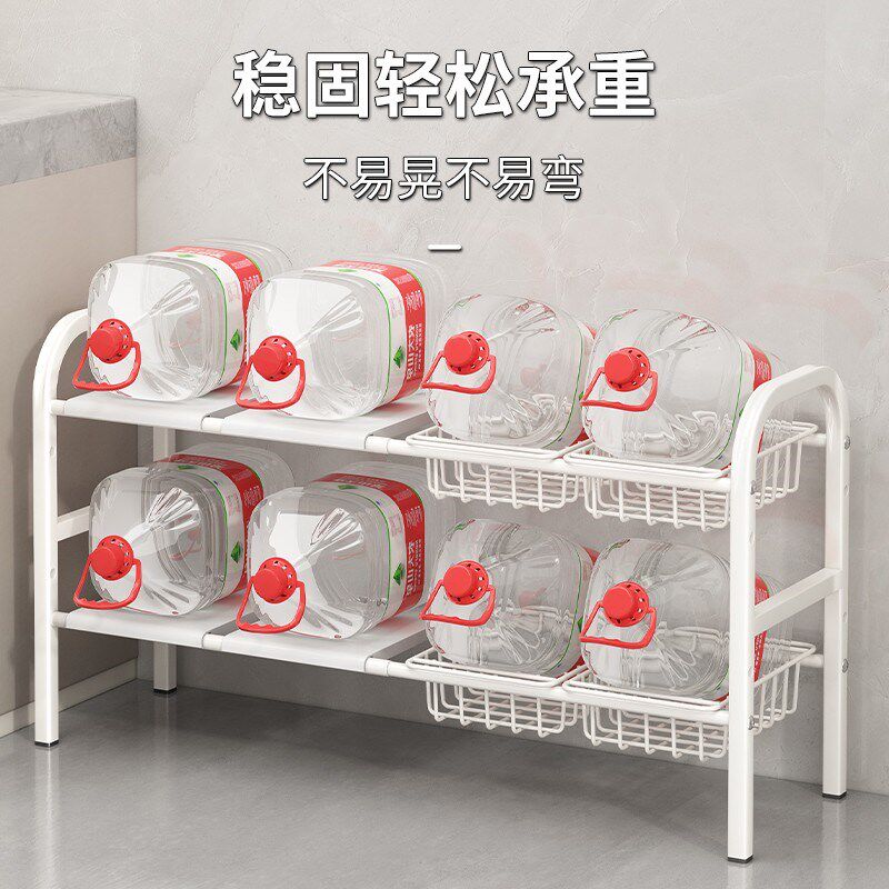 卫生间下水槽置物架浴室橱柜内分层洗手洗漱台水池下脸盆收纳架子