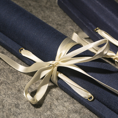 蓝沁 文人空间禅意空白宣纸挂轴复古中国风半生半熟西和土纸画轴