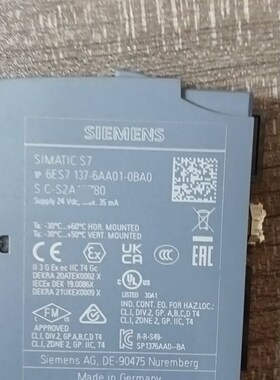 6ES7137-6AA01-0BA0德国