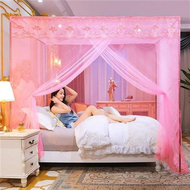 蚊帐家用2024新款卧室宿舍下铺支架杆加粗加厚落地传统老式防尘顶