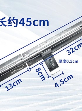 老式门栓大门闩防盗挂锁门扣木门加厚加大号工厂铁门明装落地插销